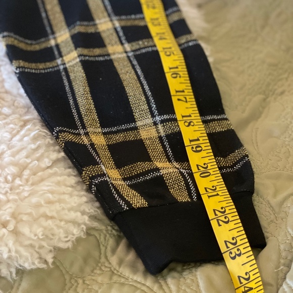 E.B. Vintage Knit Cardigan Sweater Plaid Shimmer Threads Academia Clueless - Picture 10 of 11